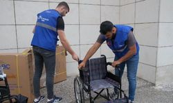 Canik Belediyesi'nden engellilere tekerlekli sandalye desteği