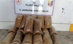 Elazığ'da 114 kilo kaçak tütün ele geçirildi