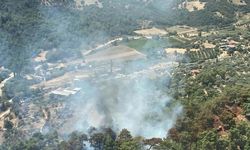 İzmir Kiraz'da orman yangını, 1 saatte kontrol altına alındı