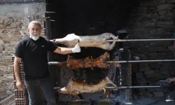 Bozdoğan'ın tescilli lezzeti oğlak çevirme kebabı tanıtıldı