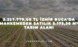 2.227.779,00 TL İzmir Buca'da mahkemeden satılık 5.175,30 m² tarım alanı