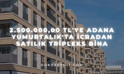 2.500.000,00 TL'ye Adana Yumurtalık'ta icradan satılık tripleks bina