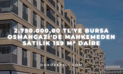 2.750.000,00 TL'ye Bursa Osmangazi'de mahkemeden satılık 159 m² daire