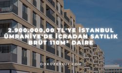 2.900.000,00 TL'ye İstanbul Ümraniye'de icradan satılık brüt 110m² daire