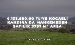 4.133.580,00 TL'ye Kocaeli Kandıra'da mahkemeden satılık 3757 m² arsa