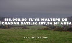 615.000,00 TL'ye Maltepe'de icradan satılık 257,94 m² arsa