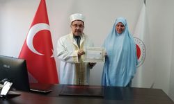 Alman vatandaşı Jennifer Paula Görlitz, Aydın'da Müslüman oldu