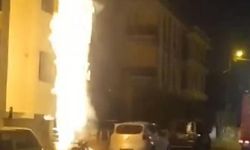 Beylikdüzü'nde yangın paniği! Doğal gaz kutusu alev aldı