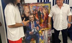 Fatih Terim ve ailesi için Ersan Kay'dan özel tablo takdimi