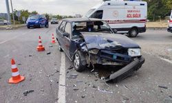Kırıkkale'de korkutan kaza: 2 yaralı