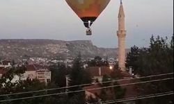 Nevşehir'de balon, camiye çarptı!