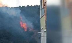 Sarıyer'de ormanlık alandaki yangın helikopterle söndürüldü