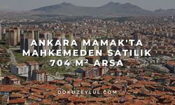 Ankara Mamak'ta mahkemeden satılık 704 m² arsa