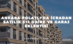 Ankara Polatlı'da icradan satılık 3+1 daire ve garaj eklentisi