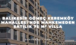 Balıkesir Gömeç Keremköy Mahallesi'nde mahkemeden satılık 75 m² villa