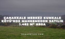 Çanakkale merkez Kumkale Köyü'nde mahkemeden satılık 1.482 m² arsa