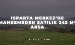 Isparta Merkez'de mahkemeden satılık 243 m² arsa