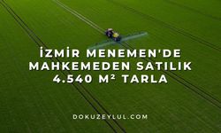 İzmir Menemen'de mahkemeden satılık 4.540 m² tarla