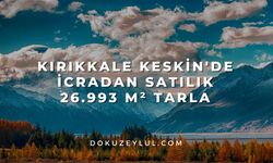 Kırıkkale Keskin'de icradan satılık 26.993 m² tarla
