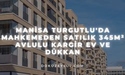 Manisa Turgutlu'da mahkemeden satılık 345m² avlulu kargir ev ve dükkan