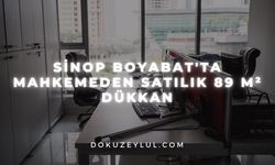 Sinop Boyabat'ta mahkemeden satılık 89 m² dükkan