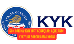 Son dakika: KYK yurt sonuçları açıklandı! KYK yurt sorgulama ekranı