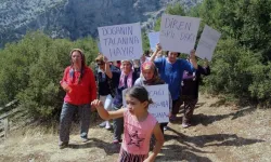 Damlacık Köyü ayakta: Kalker ocağına hayır!