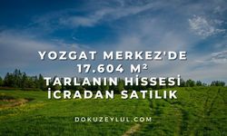 Yozgat Merkez'de 17.604 m² tarlanın hissesi icradan satılık