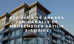 800.000 ₺'ye Ankara Yenimahalle'de mahkemeden satılık 3+1 daire