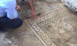 1500 yıllık mozaik taban bulundu