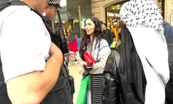 Londra'da Filistin bayrağı taşıyan kadın sözlü ve fiziksel saldırıya uğradı