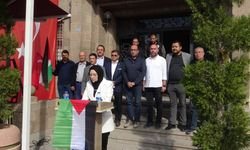 Sandıklı'da Filistin'e destek mitingi düzenlendi