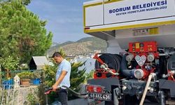 Bodrum Belediyesi'nden su tankeri desteği