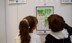 Çizgi Roman Okulu’nda çocuklar hayal gücünü sergiye taşıdı