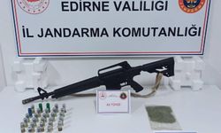 Edirne’de bir evde uyuşturucu ve silah ele geçirildi