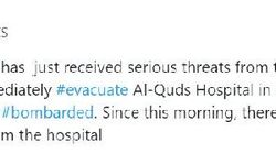 Filistin Kızılayı: Al-Quds Hastanesi’ni boşaltmamız konusunda tehdit ediliyoruz 