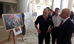 Polis Başmüfettişi ressam Ahmet Sula, 54. sergisini Osmaniye’de açtı