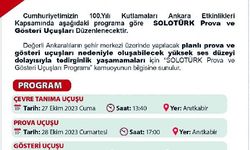 SoloTürk'ten Ankara semalarında 29 Ekim provası