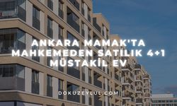 Ankara Mamak'ta mahkemeden satılık 4+1 müstakil ev