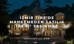İzmir Tire'de mahkemeden satılık 190 m² taşınmaz