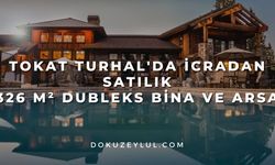 Tokat Turhal'da icradan satılık 326 m² dubleks bina ve arsa