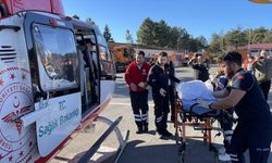 Ambulans helikopter, sekiz aylık bebek için havalandı