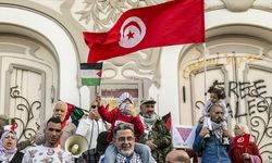 Tunus'ta Filistin halkıyla dayanışma gösterisi düzenlendi