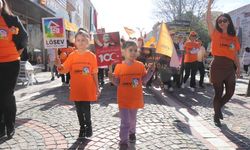 25'inci yılını kutlayan LÖSEV'den, Edirne'de farkındalık yürüyüşü