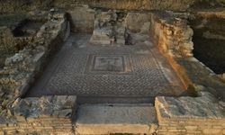 Antik kent kazısında mozaik ortaya çıkarıldı
