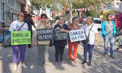 Foçalı kadınlardan İsrail protestosu