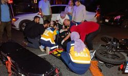 Güngören'de motosiklet otomobile çarptı:  1 yaralı