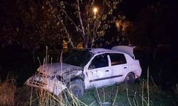 Otomobil ağaca çarptı: Sürücü öldü, eşi yaralandı