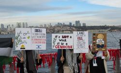 Üsküdar'da İsrail protestosu