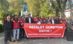 Bağlar Belediyesi İşçileri Düşük Ücretleri Protesto Eylemi Gerçekleştirdi